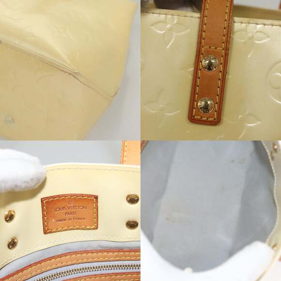 LOUIS VUITTON Monogram Vernis Reade PM Hand Bag Perle M91336 - Picture 11 of 13